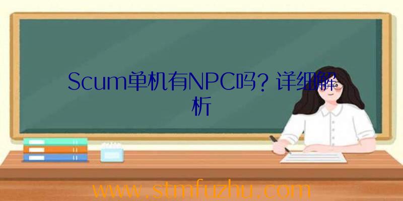 Scum单机有NPC吗？详细解析