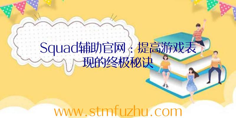 Squad辅助官网：提高游戏表现的终极秘诀