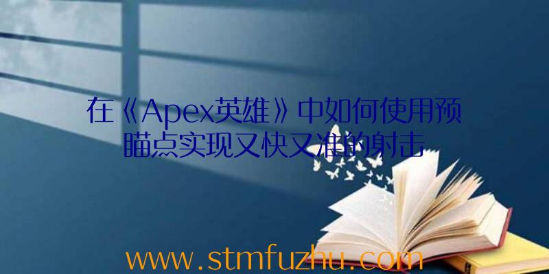 在《Apex英雄》中如何使用预瞄点实现又快又准的射击