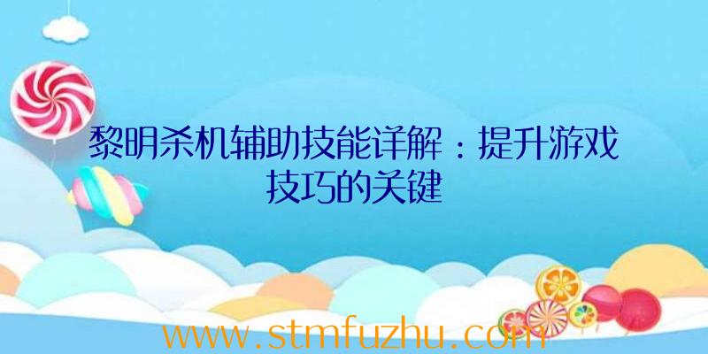 黎明杀机辅助技能详解：提升游戏技巧的关键